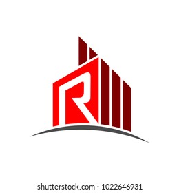 Building Logo With Letter R