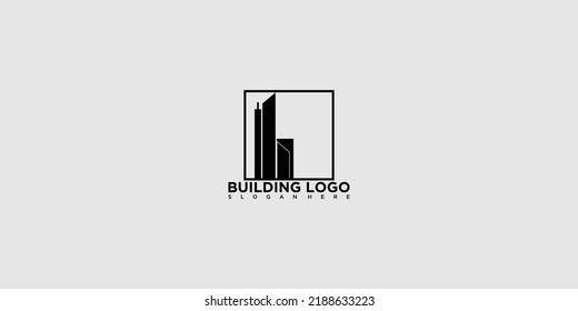 Building logo with modern style