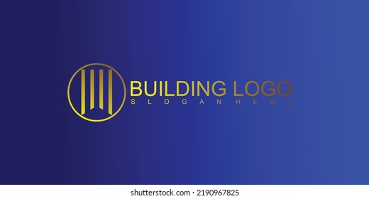 Building logo with modern style
