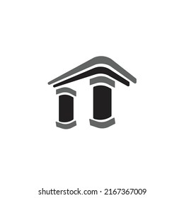 Building logo with pillar design 