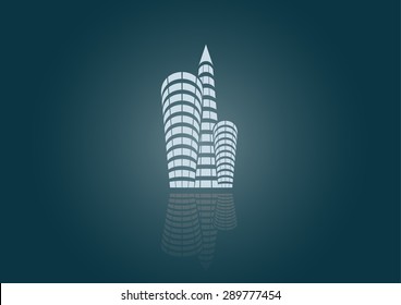  building logo real estate logo icon design template , modern office buildings