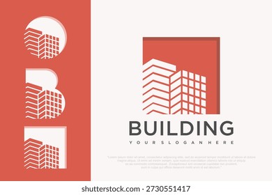 Building Logo for Real Estate . vector illustration