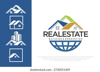 Building Logo for Real Estate . vector illustration