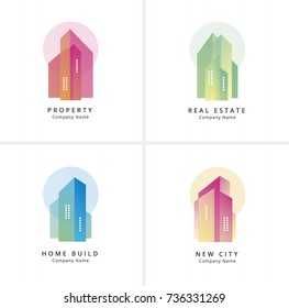 Building logo set