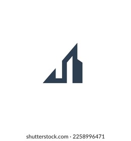 Diseño sencillo con logotipo de construcción. Icono de inicio