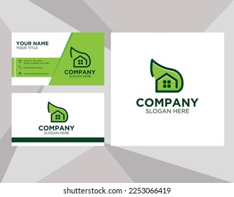 building logo suitable for company with business card template