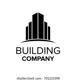 Building logo template. Abstract real estate symbol