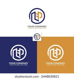 Building Logo Template Design, housing logo, architect logo. Minimalist logo with the shape of a building in a circle