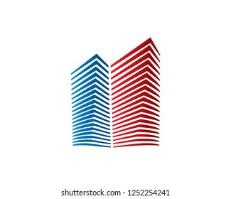 Building Logo Template Design Vector, Emblem, Concept Design, Creative Symbol, Icon