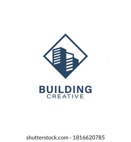 Building logo template design vector icon illustration
