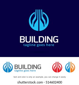 Building Logo Template Design Vector