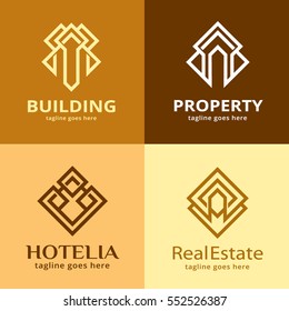 Building Logo Template Design Vector/ PropertyLogo/ ConstructionLogo/ HotelLogo
/ InstituteLogo/ Real EstateLogo/ Icon Design