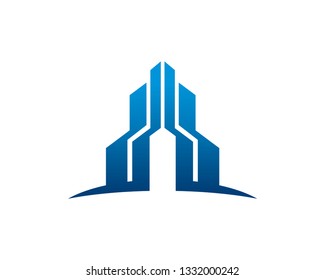 Building Logo Template, Icon, Symbol - Vector
