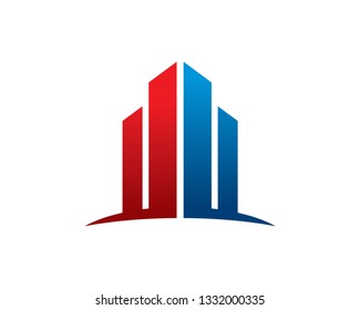 Building Logo Template, Icon, Symbol - Vector