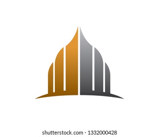 Building Logo Template, Icon, Symbol - Vector