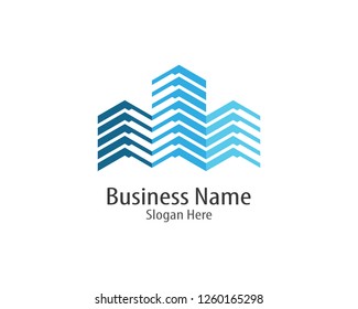 Building logo template illustration