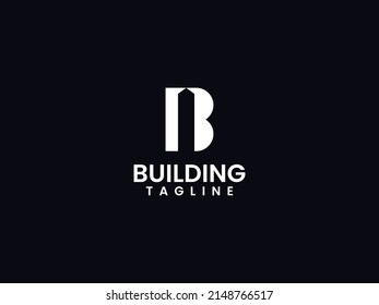 Building logo template, Letter B and building concept