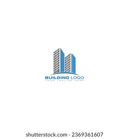 Building logo template with modern unique concept Premium Vector