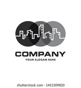 Building logo template vector illustration