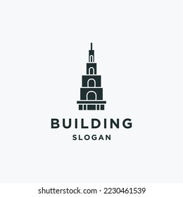 Building logo template vector illustration design