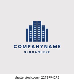 Diseño de ilustración vectorial de la plantilla de logotipo de construcción