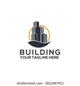 Building logo template vector. Building shop logo concept