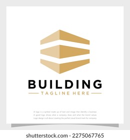 A building logo that is outside of a letter a