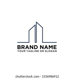Building logo vector colorful art