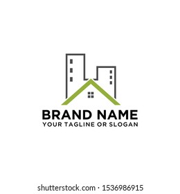 Building logo vector colorful art