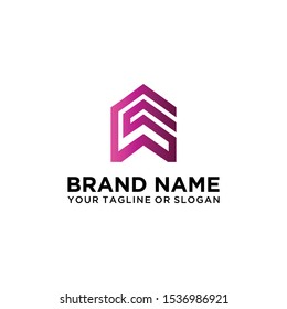 Building logo vector colorful art