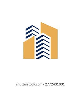 building logo vector, Graphic representation of a modern building