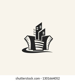 building logo vector icon illustration