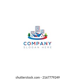 Building logo vector illustration design 