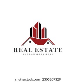 Diseño de ilustración vectorial del logotipo de construcción 