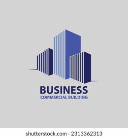 Diseño de ilustración vectorial del logotipo de construcción, plantilla del logotipo de bienes inmuebles, icono del símbolo del logotipo