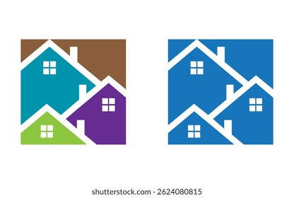 Building logo vector illustration design ,Real Estate logo template, Logo symbol icon Real estate house vector design