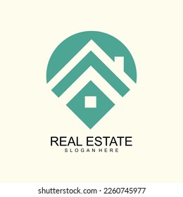 Diseño de ilustración vectorial del logotipo de construcción, plantilla de logotipo de bienes inmuebles, icono de símbolo del logotipo