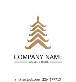 Diseño de ilustración vectorial del logotipo de construcción, plantilla de logotipo inmobiliario, icono de símbolo del logotipo