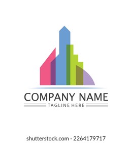 Building logo vector illustration design,Real Estate logo template, Logo symbol icon