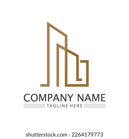 Building logo vector illustration design,Real Estate logo template, Logo symbol icon