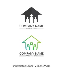 Building logo vector illustration design,Real Estate logo template, Logo symbol icon