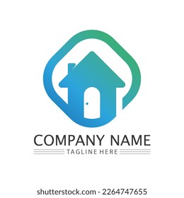 Building logo vector illustration design,Real Estate logo template, Logo symbol icon