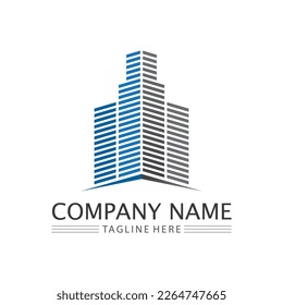 Building logo vector illustration design,Real Estate logo template, Logo symbol icon