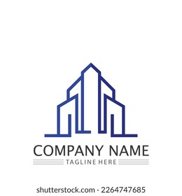Building logo vector illustration design,Real Estate logo template, Logo symbol icon