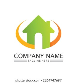 Diseño de ilustración vectorial del logotipo de construcción, plantilla de logotipo inmobiliario, icono de símbolo del logotipo