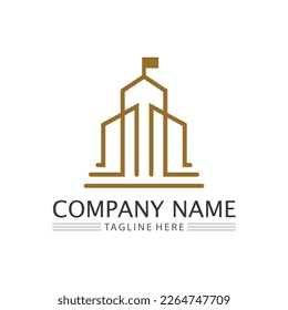 Building logo vector illustration design,Real Estate logo template, Logo symbol icon