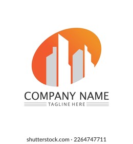 Building logo vector illustration design,Real Estate logo template, Logo symbol icon