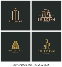 Building logo vector illustration design,Real Estate logo template, Logo symbol icon