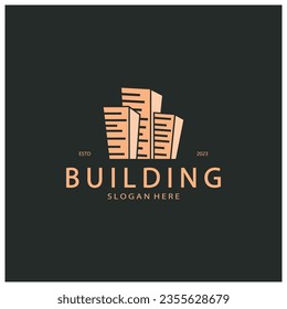 Building logo vector illustration design,Real Estate logo template, Logo symbol icon