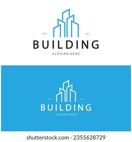 Design der Vektorgrafik, Vorlage für das Immobilienlogo, Logo-Symbol